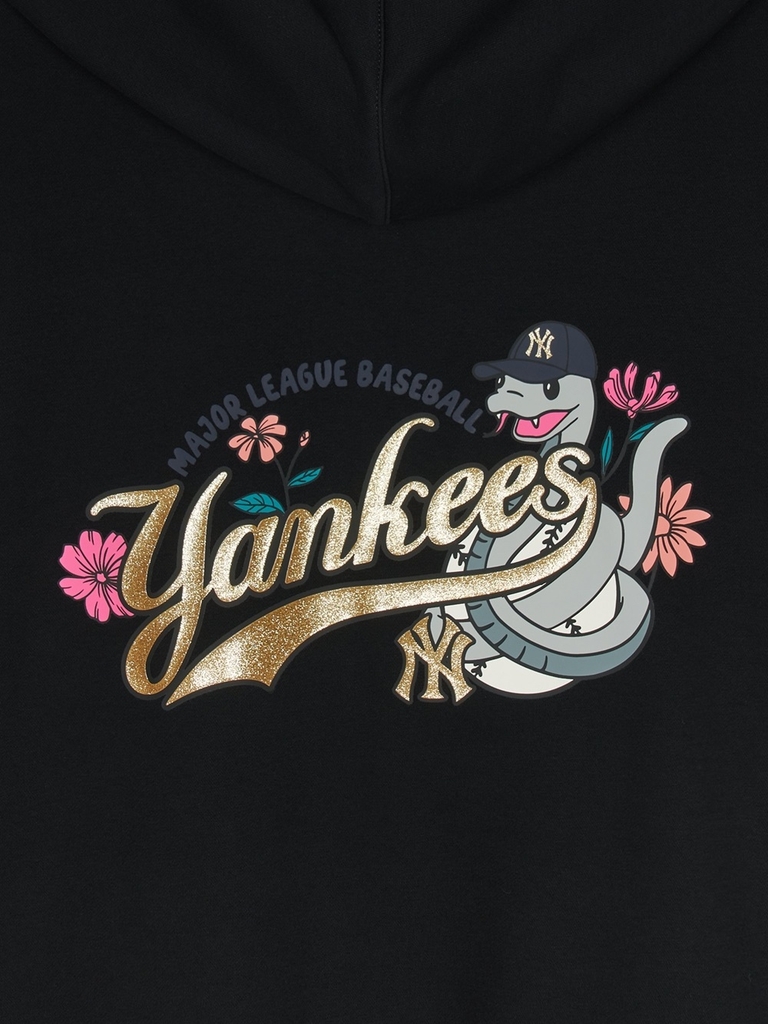 Áo Hoodie MLB New Year Snake Overfit New York Yankees Black