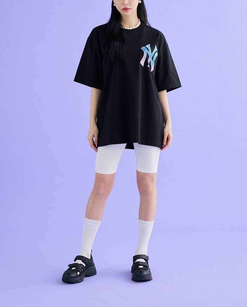 Áo Thun MLB Basic Big Logo Short Sleeve New York Yankees Black