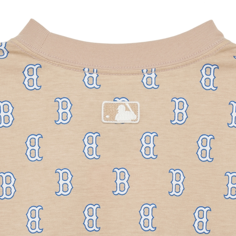 Áo Thun MLB Classic Monogram Front Panel Pattern Short Sleeve Boston Red Sox L.Sand