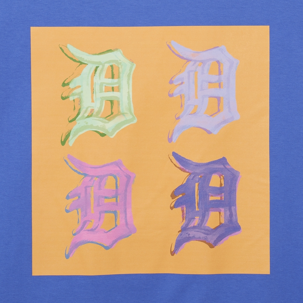 Áo Thun MLB Pop Art Graphic Overfit Short Sleeve Detroit Tigers Purple