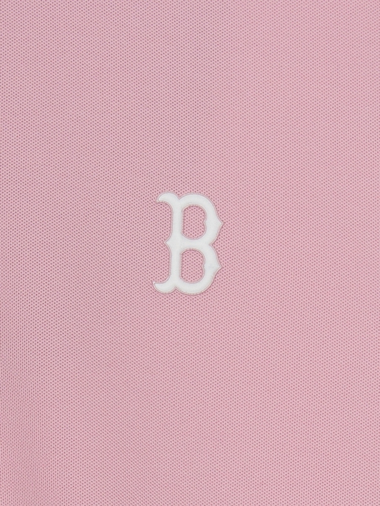 Áo Polo MLB Basic Cara Color Comfortable Fit Cara T-Shirt Boston Red Sox Pink