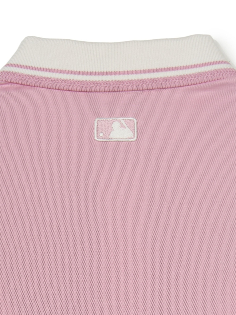 Áo Polo MLB Basic Cara Color Comfortable Fit Cara T-Shirt Boston Red Sox Pink