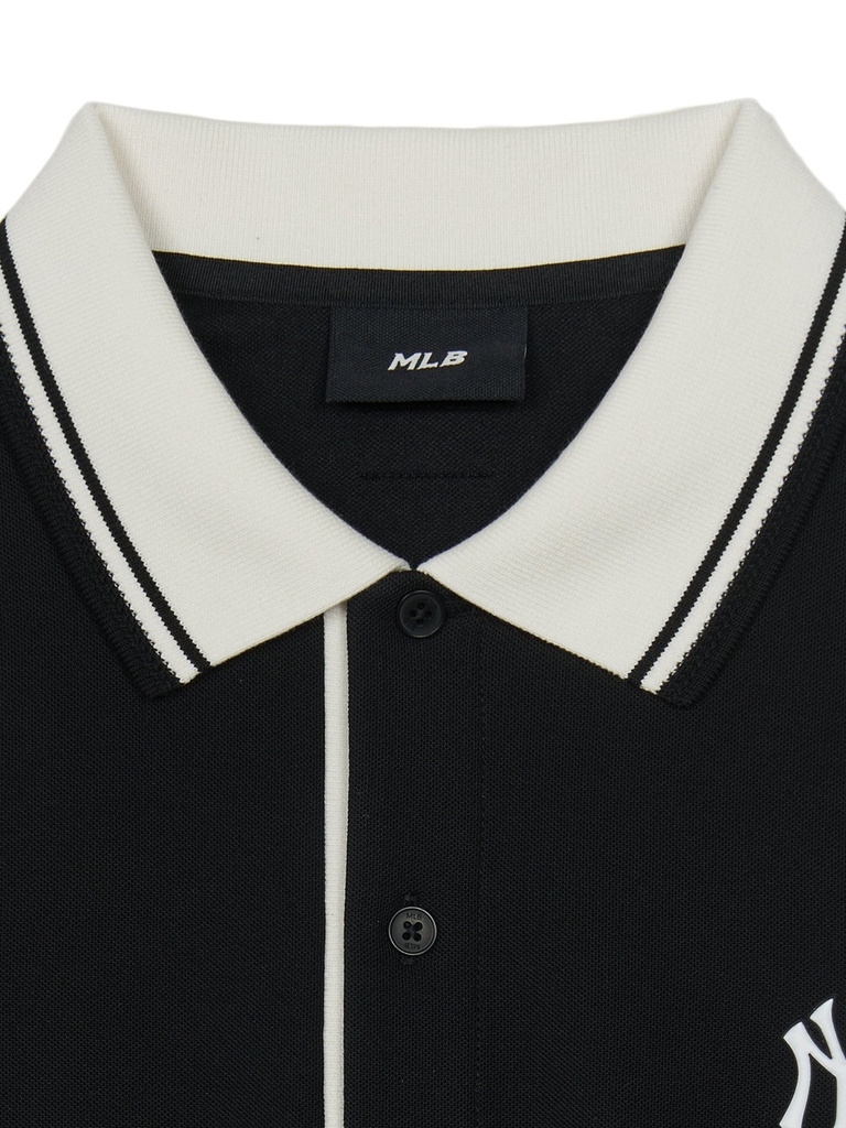 Áo Polo MLB Basic Cara Color Comfortable Fit Cara T-Shirt New York Yankees Black