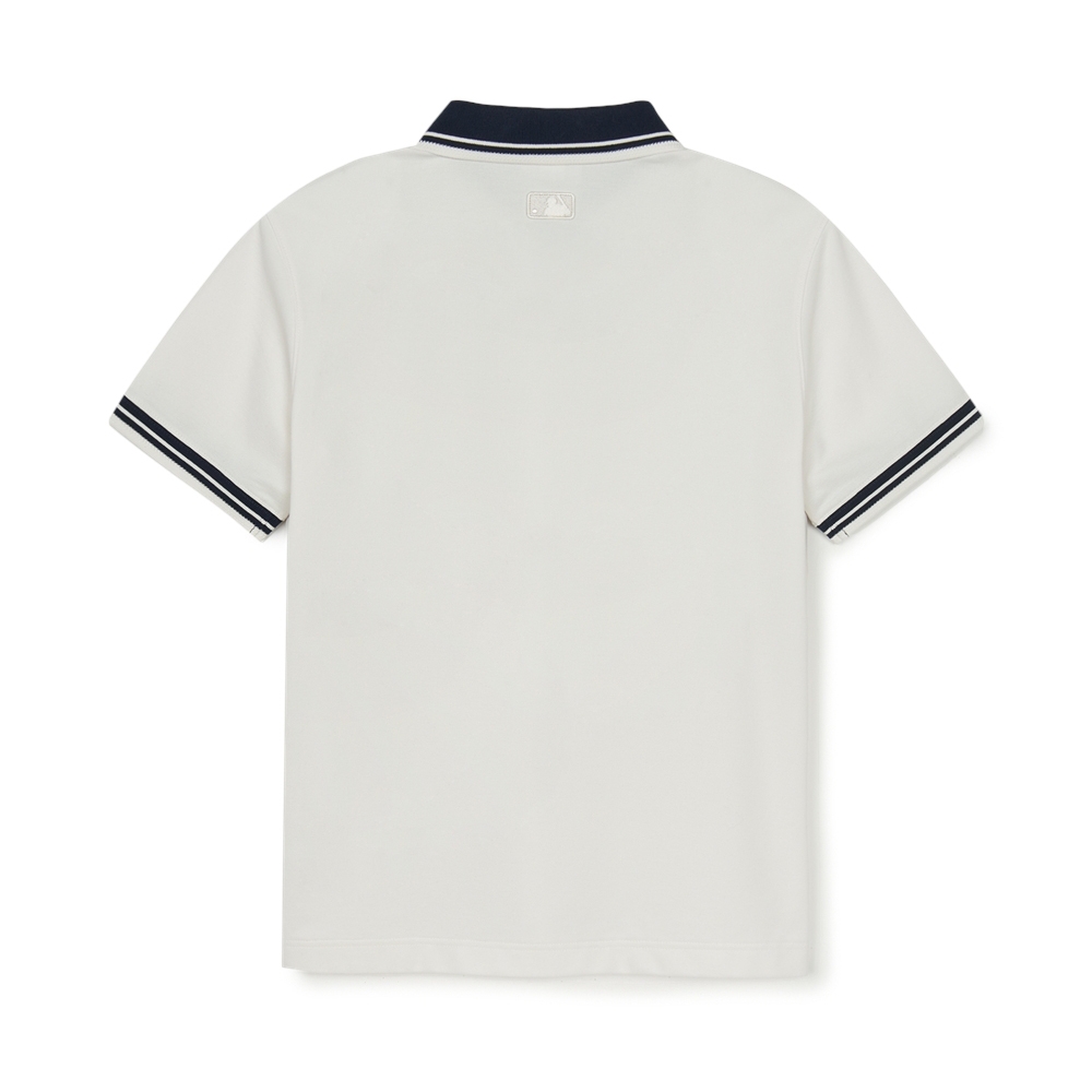 Áo Polo MLB Basic Cara Color Comfortable Fit Cara T-Shirt New York Yankees Ivory