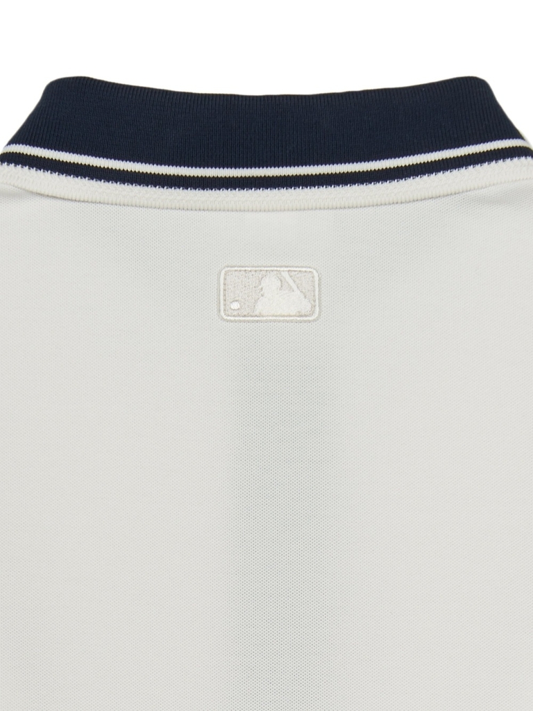Áo Polo MLB Basic Cara Color Comfortable Fit Cara T-Shirt New York Yankees Ivory