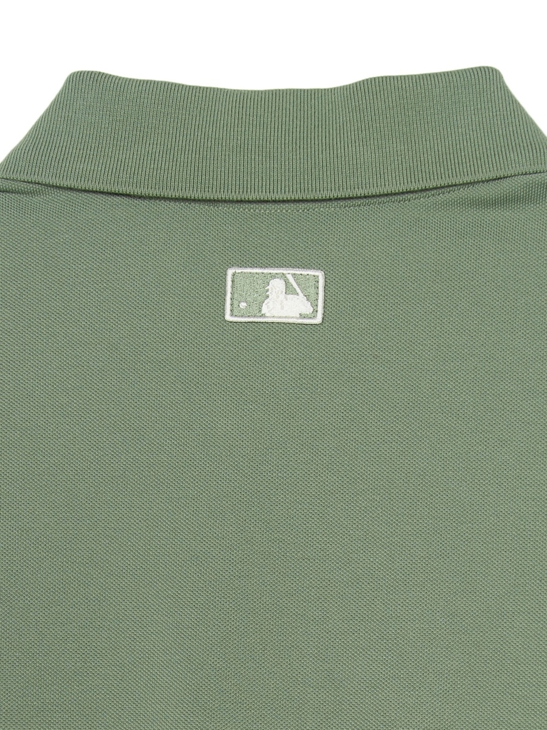 Áo Polo MLB Basic Coopers Logo Overfit Collar T-Shirt LA Angels Khaki
