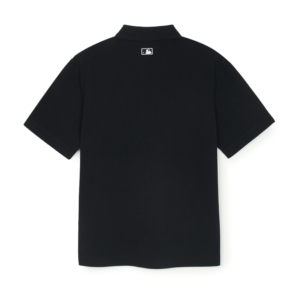 Áo Polo MLB Basic Coopers Logo Overfit Collar T-Shirt New York Yankees Black