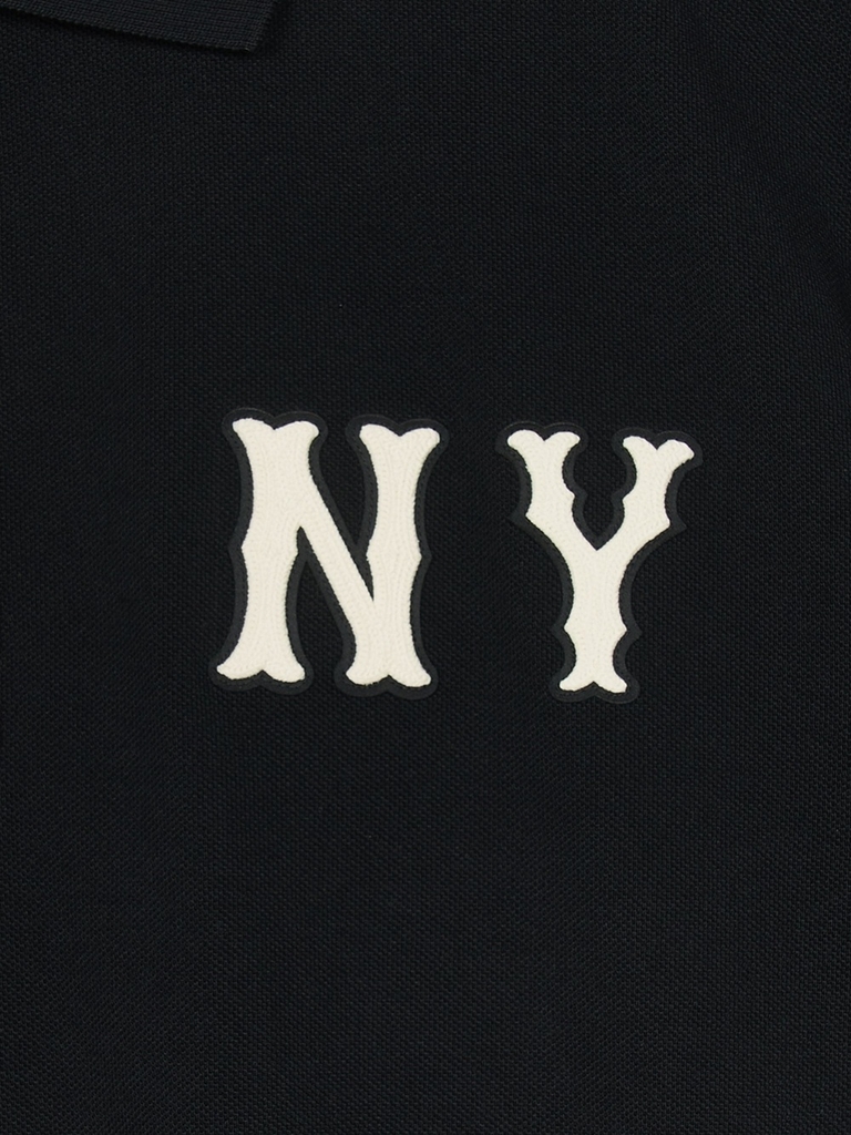 Áo Polo MLB Basic Coopers Logo Overfit Collar T-Shirt New York Yankees Black