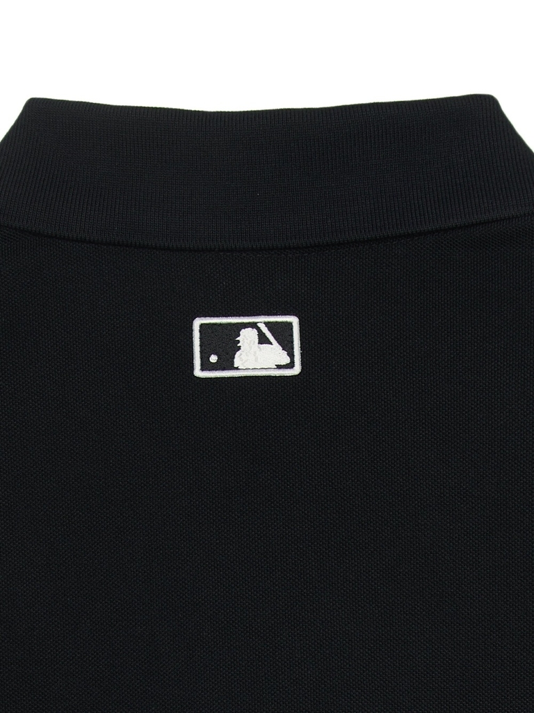 Áo Polo MLB Basic Coopers Logo Overfit Collar T-Shirt New York Yankees Black