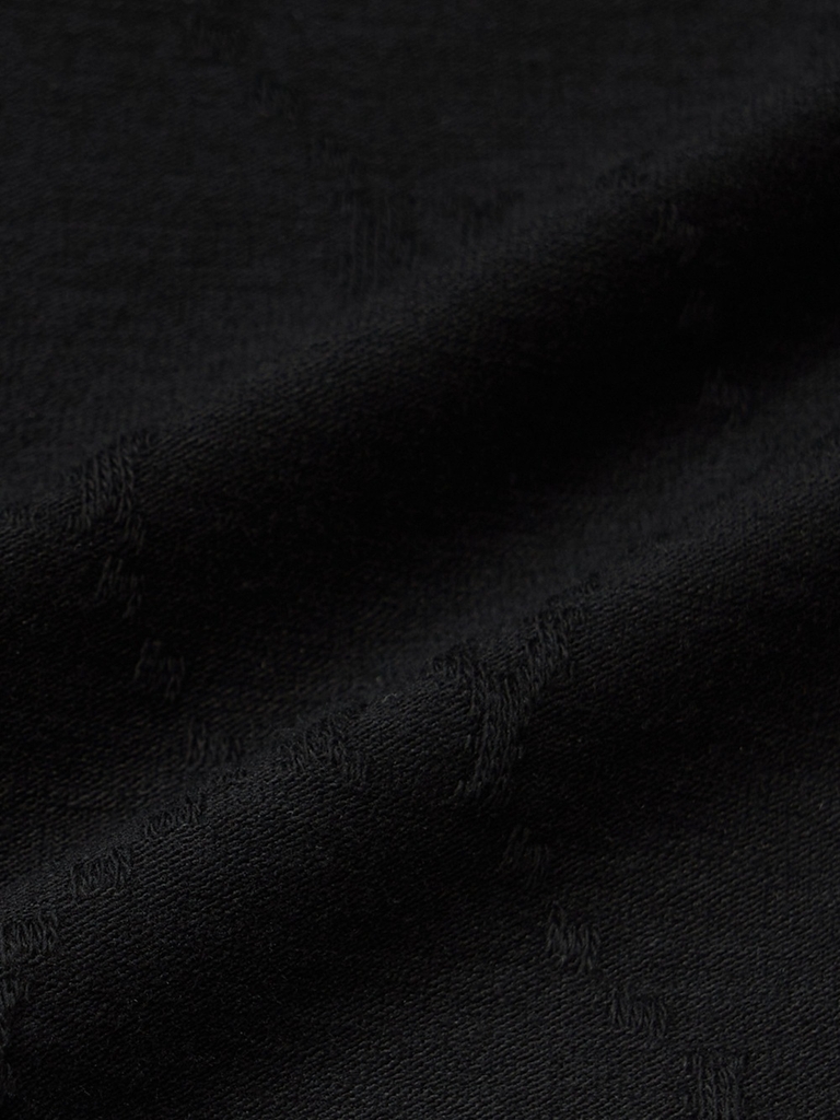 Áo Polo MLB Women's Dia Mono Tonton Jacquard Collar T-Shirt New York Yankees Black