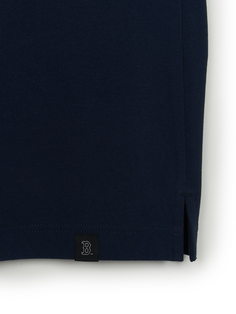 Áo Polo MLB Varsity Sportive Overfit Collar T-Shirt Boston Red Sox Navy