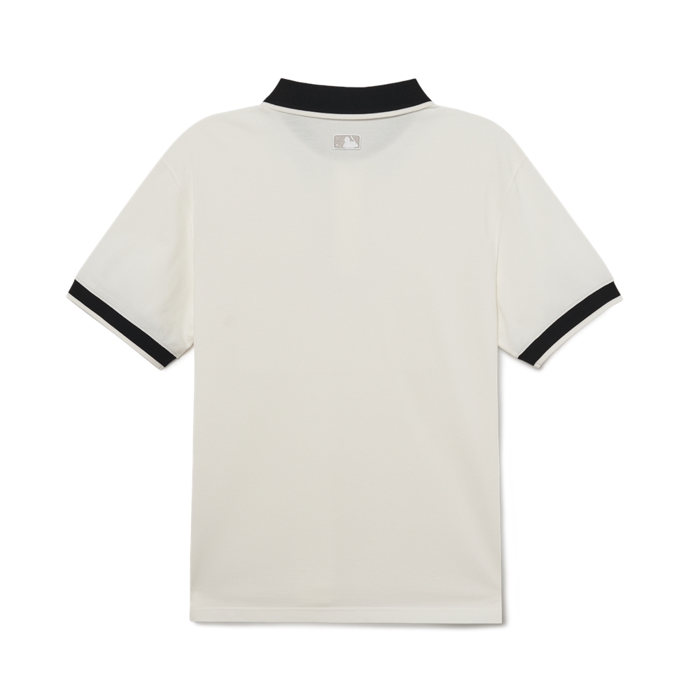 Áo Polo MLB Men's Basic Comfortable Fit Collar Boston Red Sox Ivory