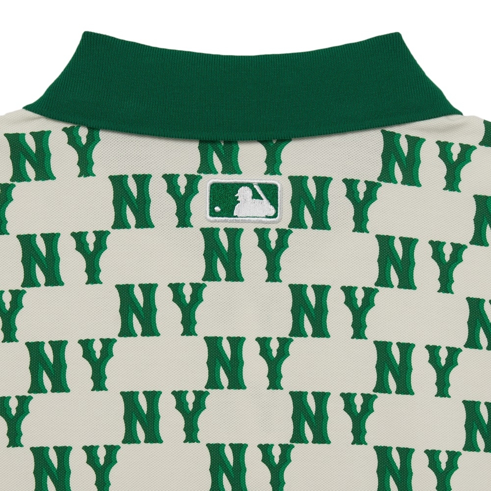Áo Polo MLB Women's Classic Monogram Full Board New York Yankees N.Green