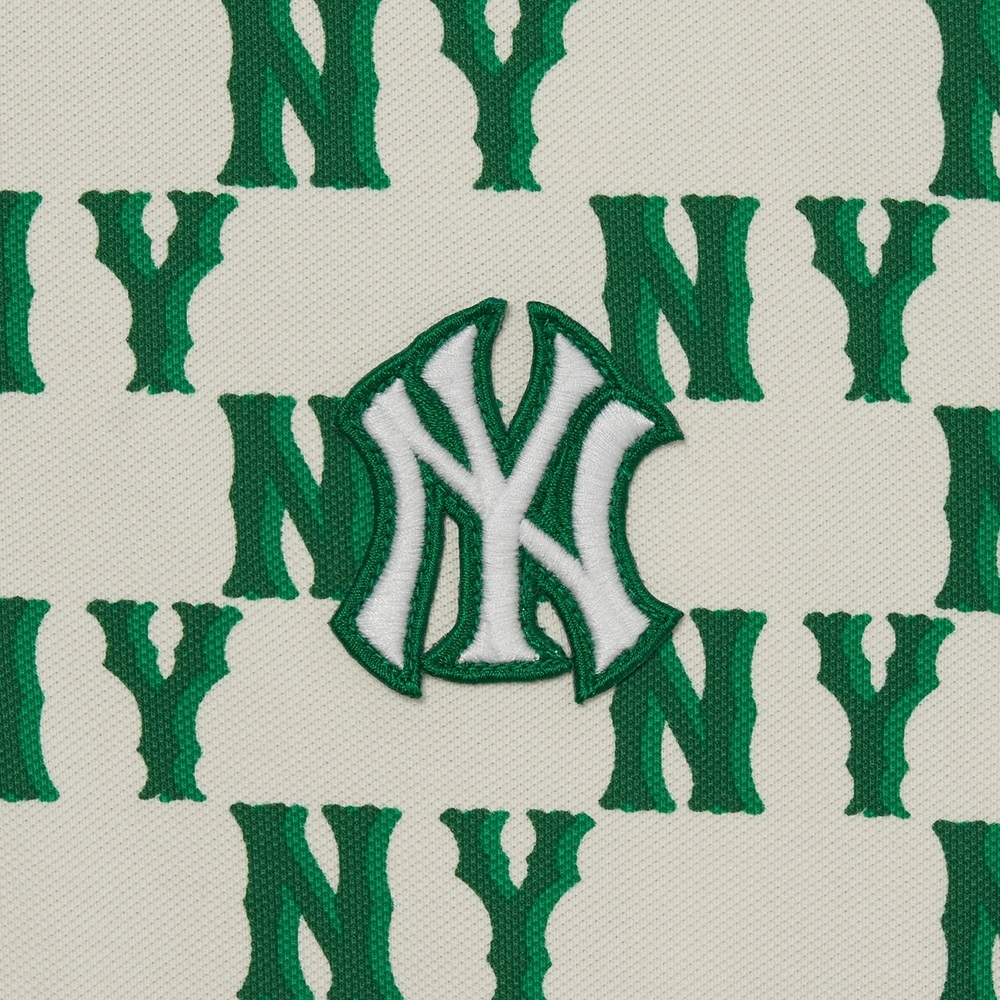 Áo Polo MLB Women's Classic Monogram Full Board New York Yankees N.Green