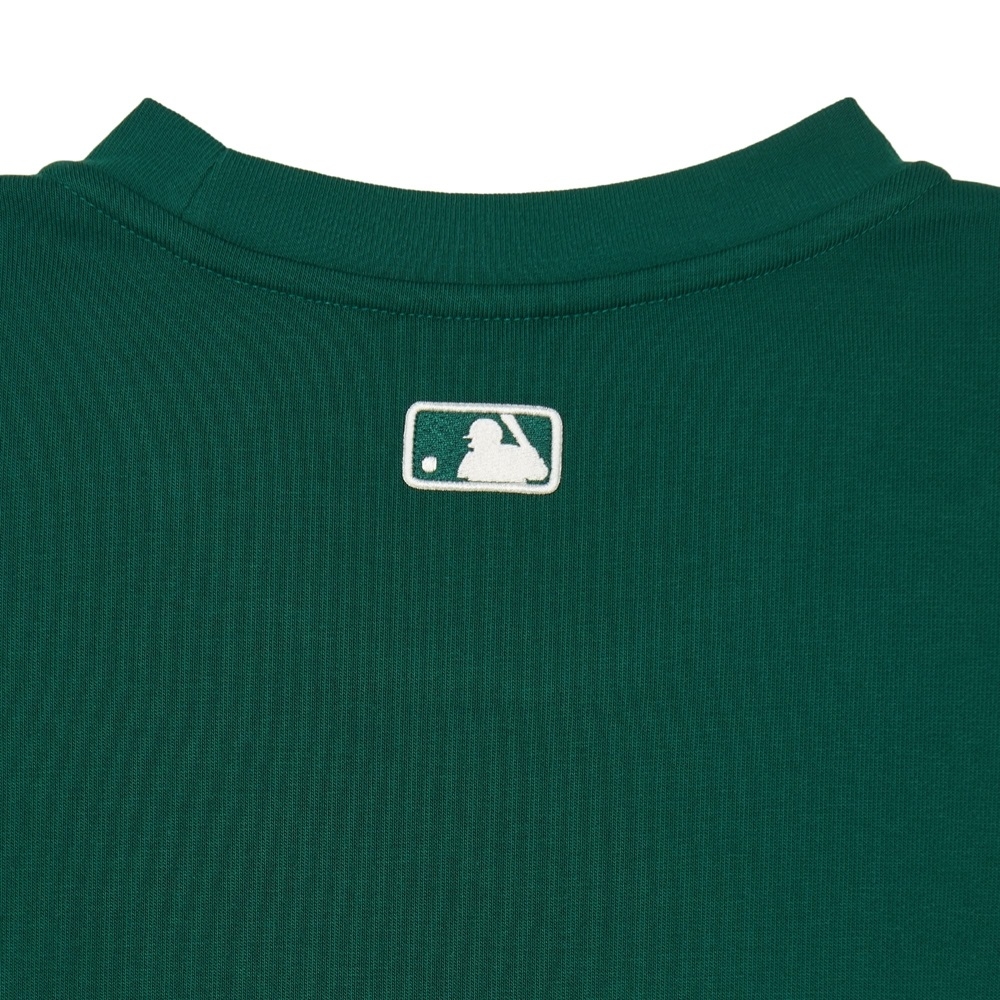 Áo Sweatshirt MLB Korea Varsity Short Sleeve LA Dodgers Green