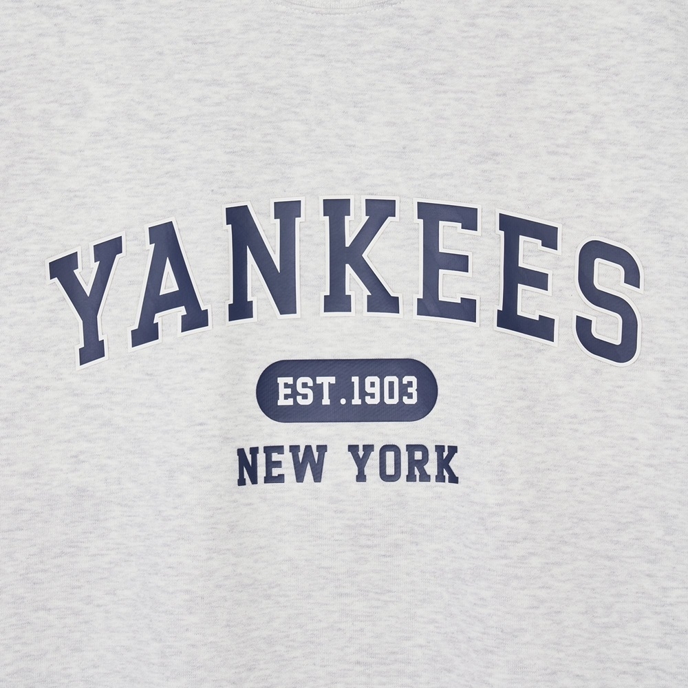 Áo Sweatshirt MLB Korea Varsity Short Sleeve New York Yankees Grey