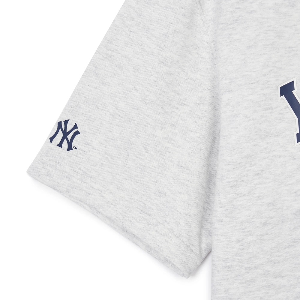 Áo Sweatshirt MLB Korea Varsity Short Sleeve New York Yankees Grey