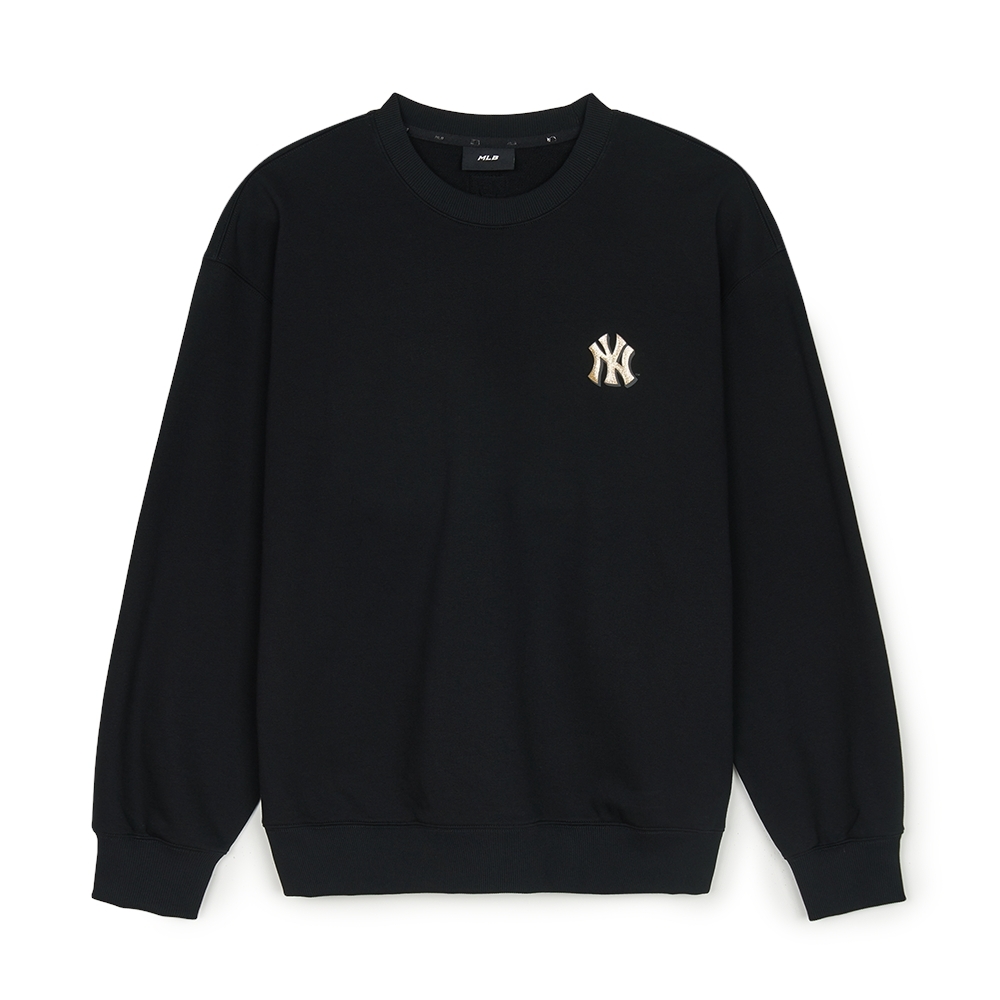Áo Sweatshirt MLB New Year Snake Cartoon Graphic Overfit Man to Man New York Yankees Black