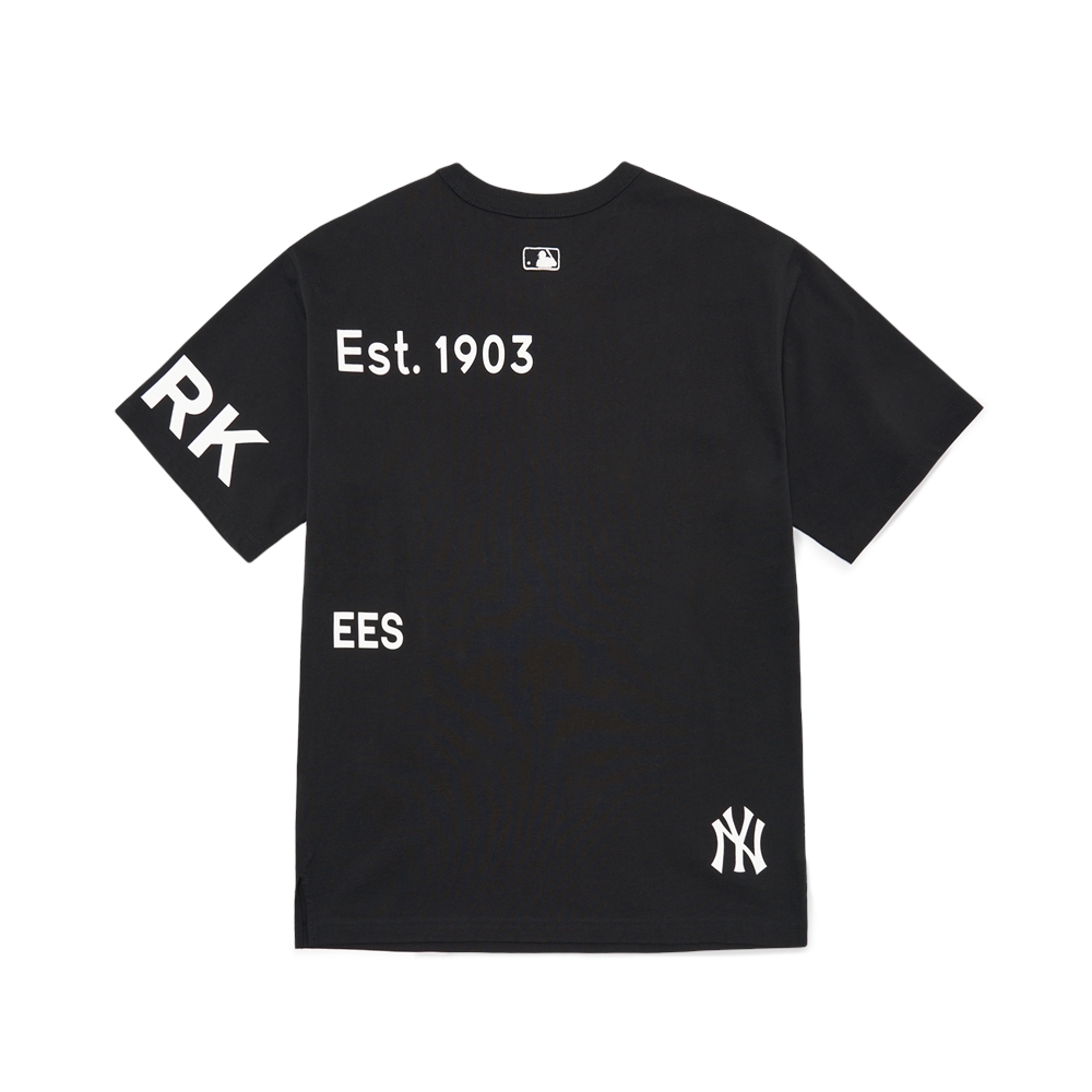 Áo Thun MLB Basic-Canvas New York Yankees Black