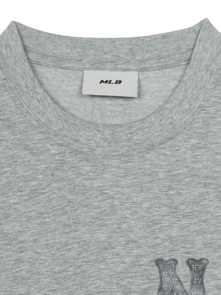 Áo Thun MLB Basic Denim-like Coopers Overfit Short Sleeve T-shirt New York Yankees Grey