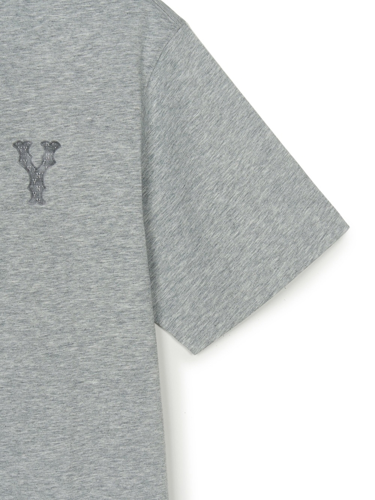 Áo Thun MLB Basic Denim-like Coopers Overfit Short Sleeve T-shirt New York Yankees Grey