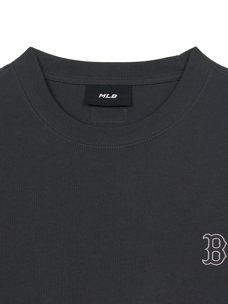 Áo Thun MLB Basic Heavyweight Overfit Short Sleeve T-Shirt Boston Red Sox Grey