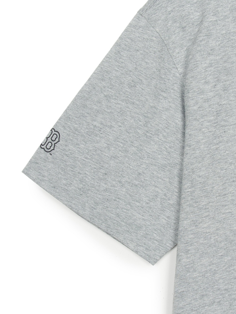 Áo Thun MLB Basic Street Logo Overfit Short Sleeve T-Shirt Boston Red Sox Grey