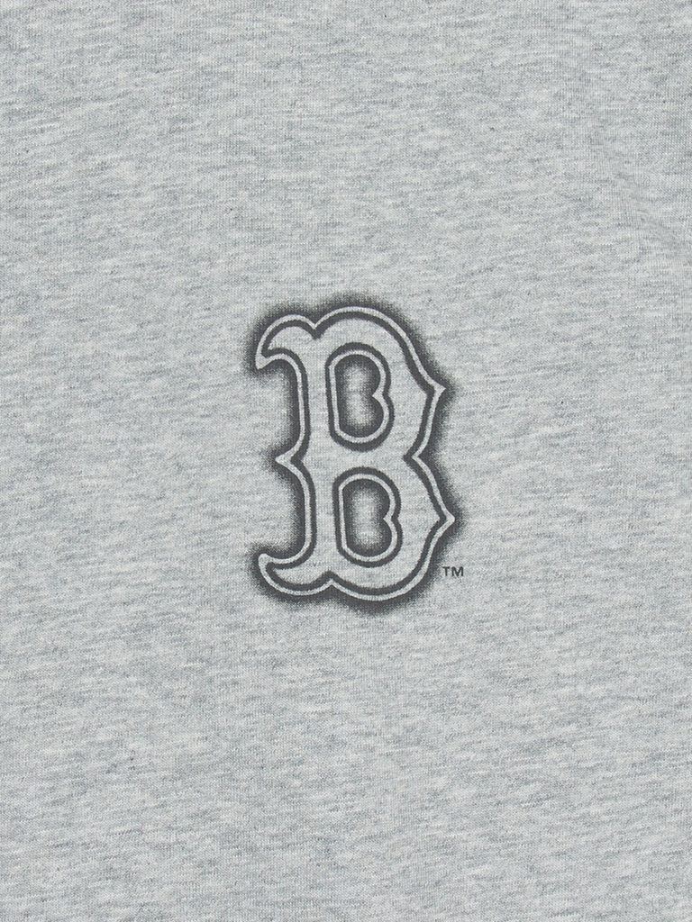 Áo Thun MLB Basic Street Logo Overfit Short Sleeve T-Shirt Boston Red Sox Grey
