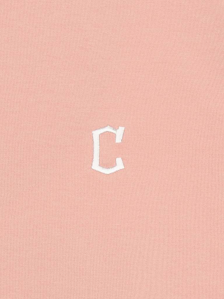 Áo Thun MLB Basic Comfortable Fit Short Sleeve T-Shirt Cleveland Guardians Peach