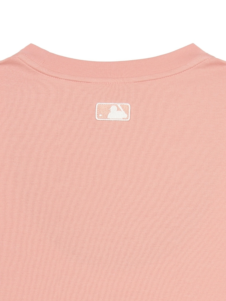 Áo Thun MLB Basic Comfortable Fit Short Sleeve T-Shirt Cleveland Guardians Peach