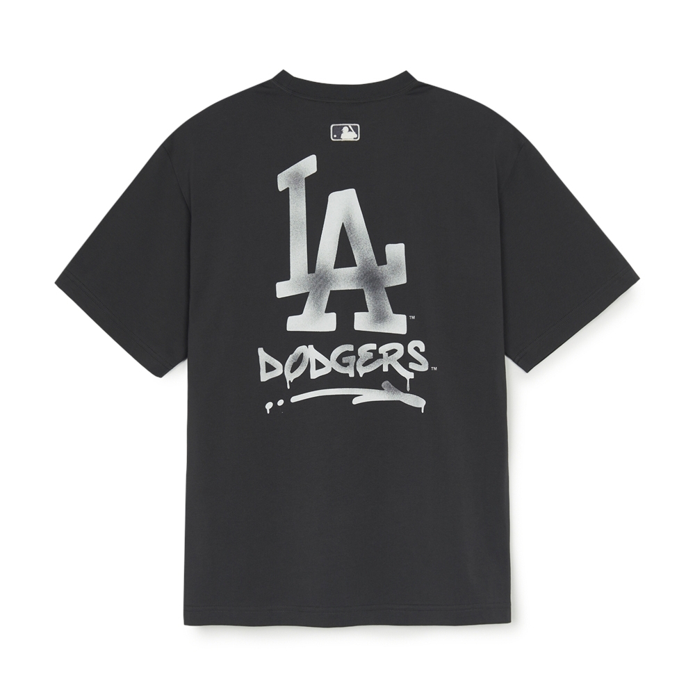 Áo Thun MLB Basic Street Logo Overfit Short Sleeve T-Shirt LA Dodgers Grey