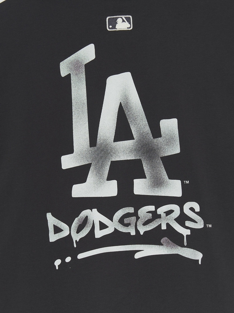 Áo Thun MLB Basic Street Logo Overfit Short Sleeve T-Shirt LA Dodgers Grey