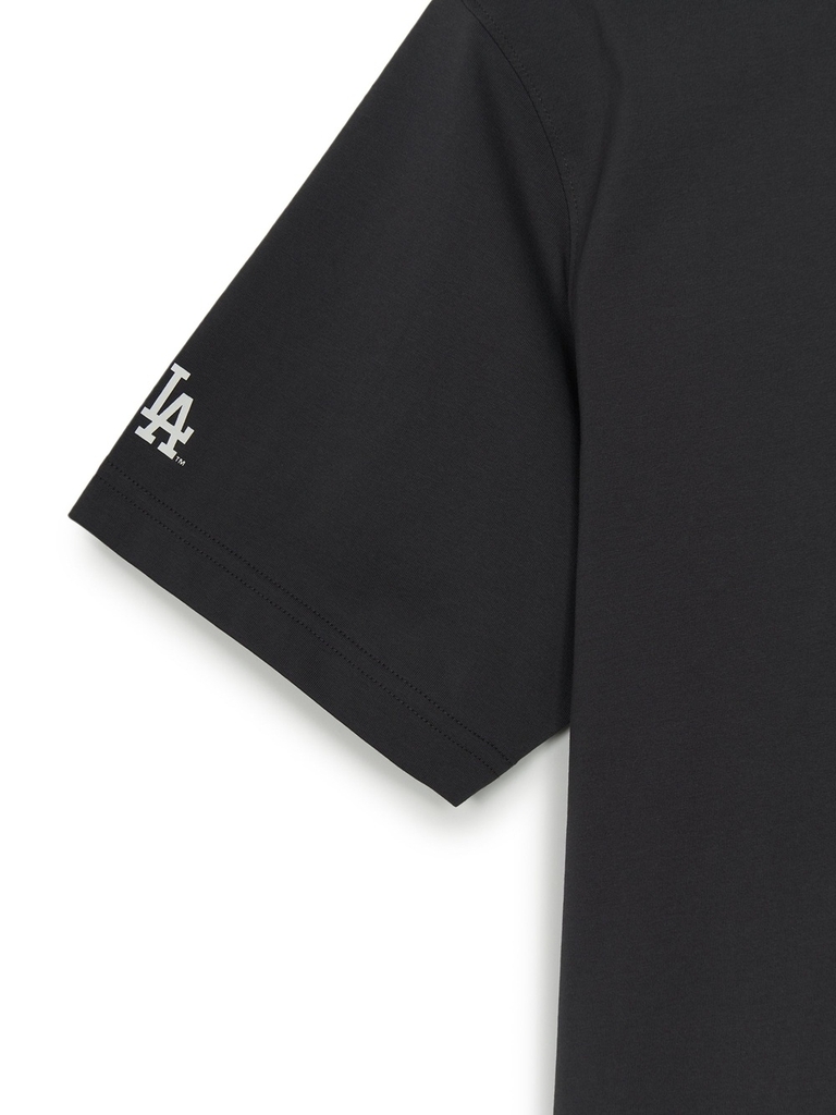 Áo Thun MLB Basic Street Logo Overfit Short Sleeve T-Shirt LA Dodgers Grey