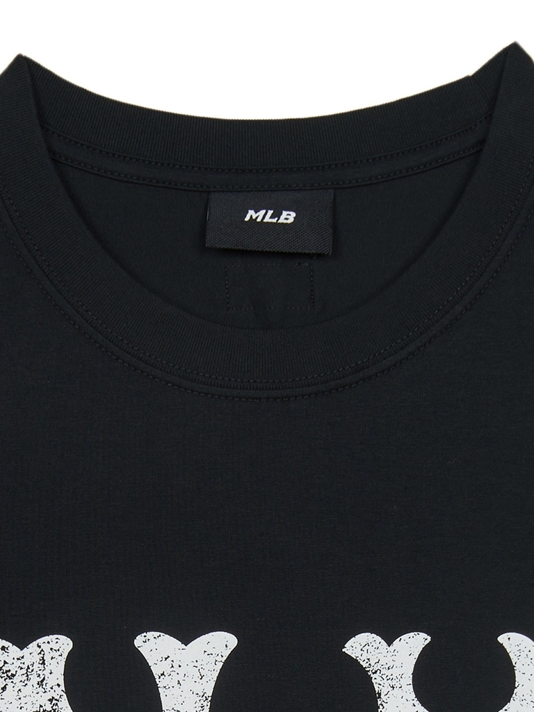 Áo Thun MLB Basic Coopers Logo Mega Overfit Functional Short Sleeve T-Shirt New York Yankees Black