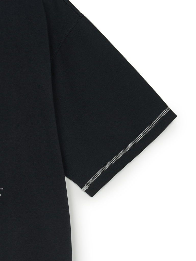 Áo Thun MLB Basic Coopers Logo Mega Overfit Functional Short Sleeve T-Shirt New York Yankees Black