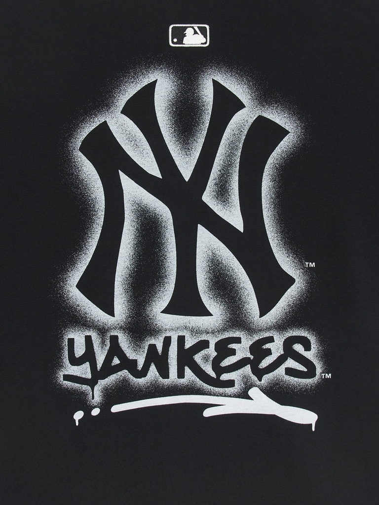Áo Thun MLB Basic Street Logo Overfit Short Sleeve T-Shirt New York Yankees Black