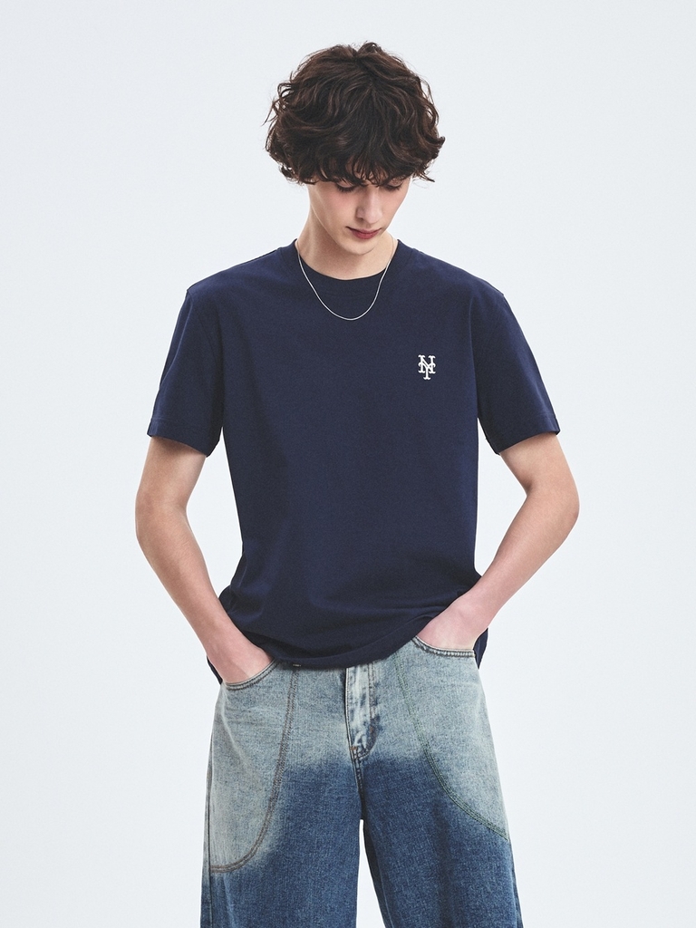 Áo Thun MLB Basic Comfortable Fit Short Sleeve T-Shirt New York Mets Navy