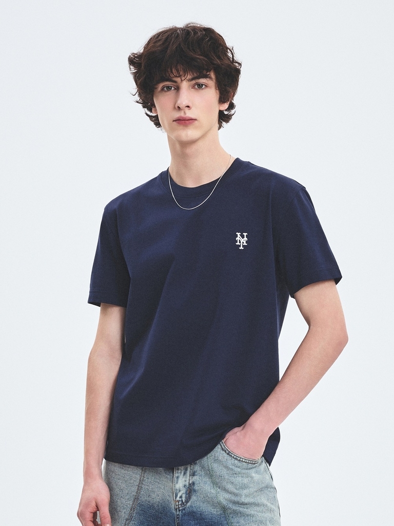 Áo Thun MLB Basic Comfortable Fit Short Sleeve T-Shirt New York Mets Navy