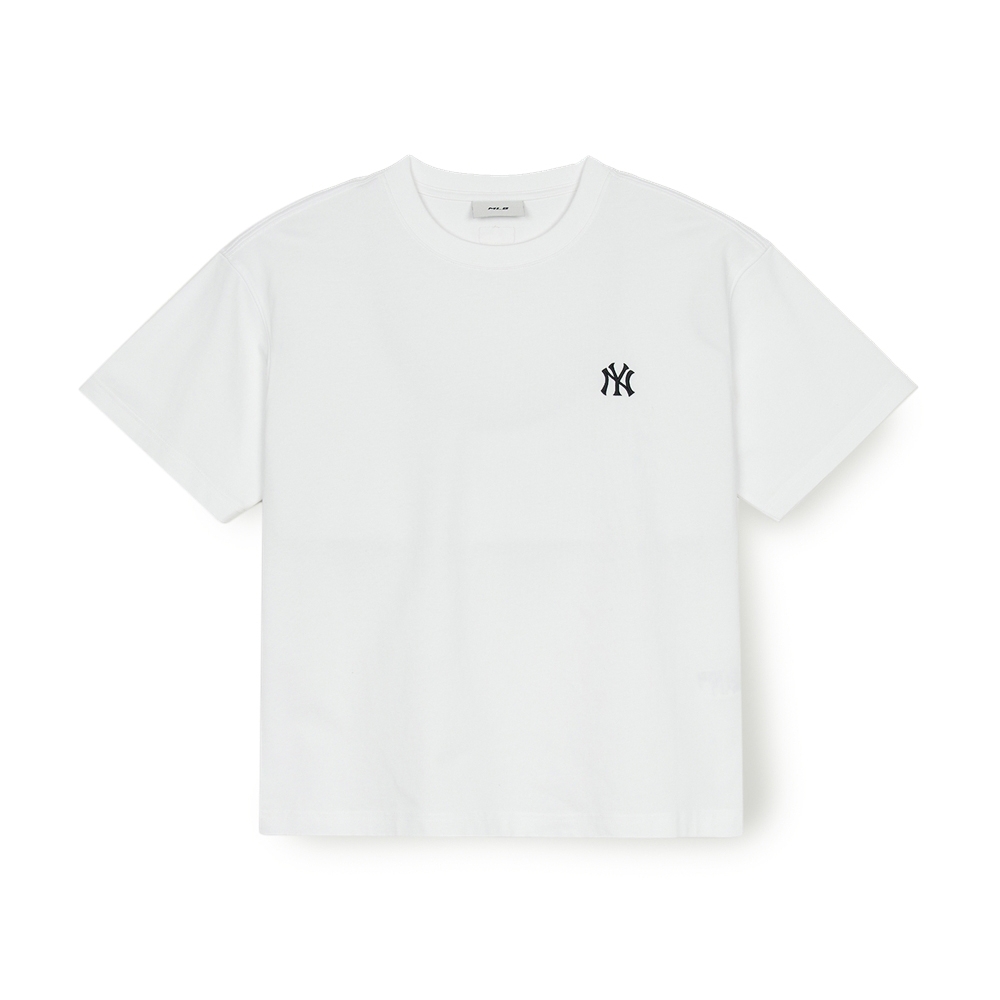 Áo Thun MLB Basic Heavyweight Overfit Short Sleeve T-Shirt New York Yankees White