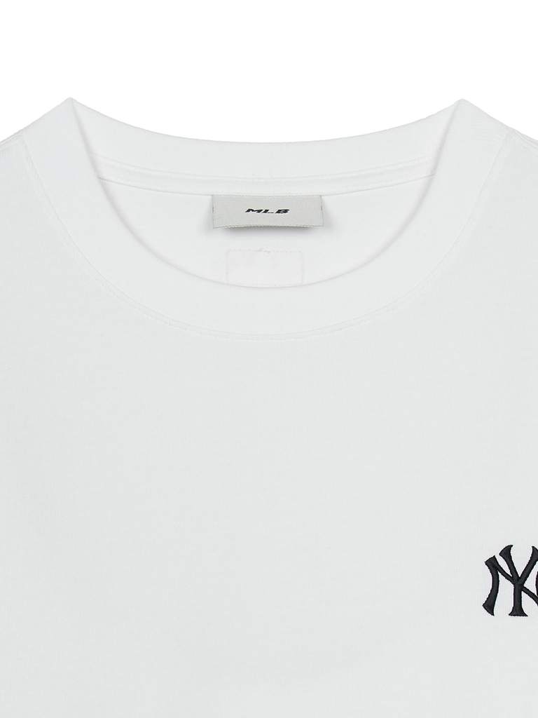 Áo Thun MLB Basic Heavyweight Overfit Short Sleeve T-Shirt New York Yankees White