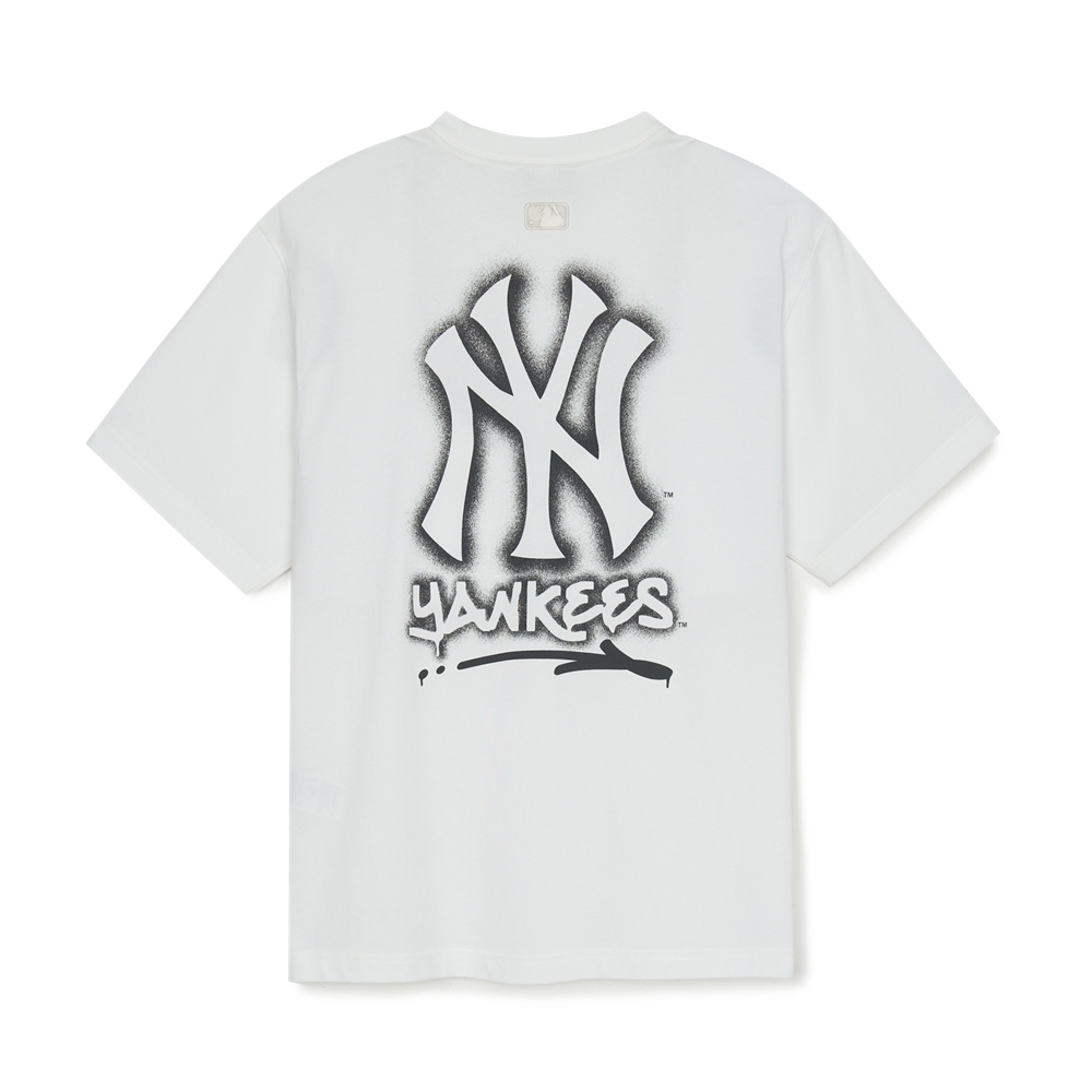 Áo Thun MLB Basic Street Logo Overfit Short Sleeve T-Shirt New York Yankees White
