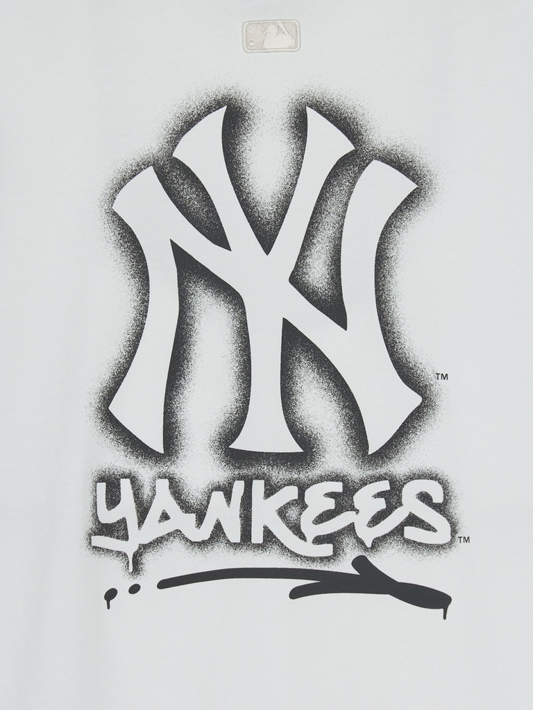 Áo Thun MLB Basic Street Logo Overfit Short Sleeve T-Shirt New York Yankees White