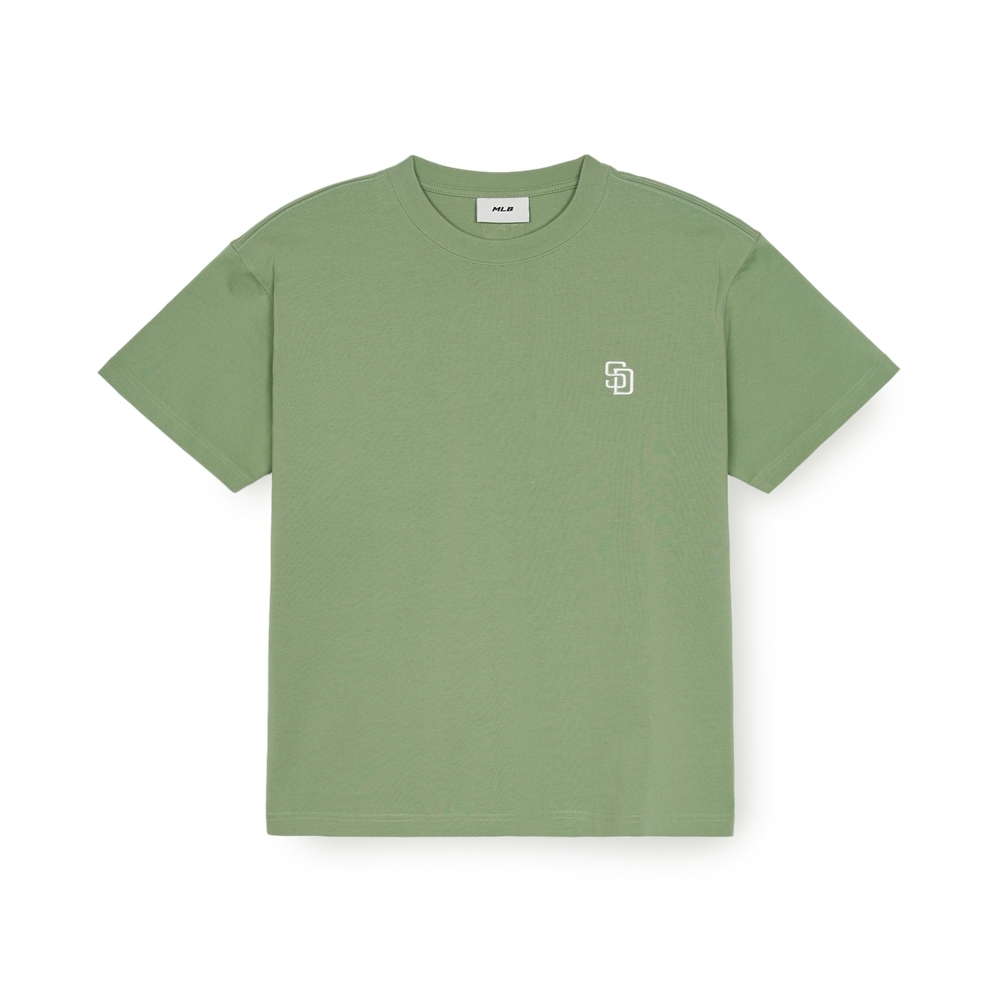 Áo Thun MLB Basic Heavyweight Overfit Short Sleeve T-Shirt San Diego Padres Khaki