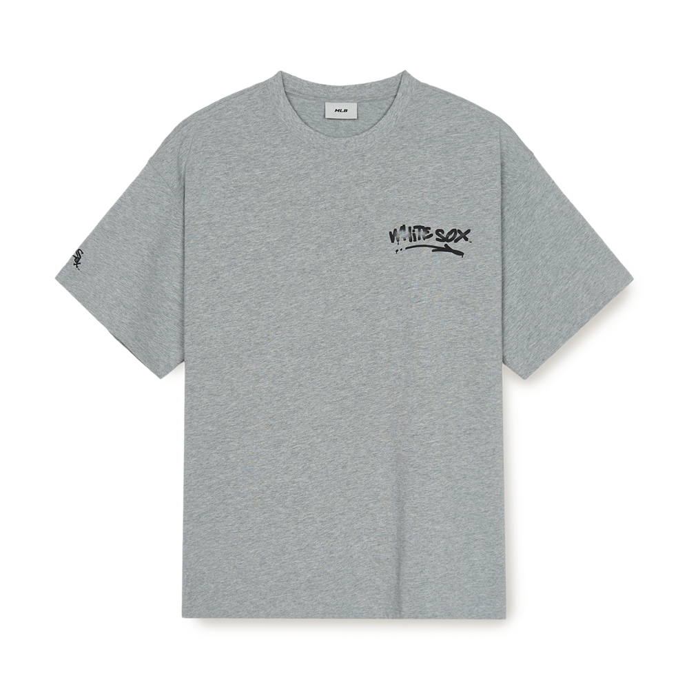 Áo Thun MLB Basic Heavyweight Mega Overfit Short Sleeve T-Shirt Chicago White Sox Grey