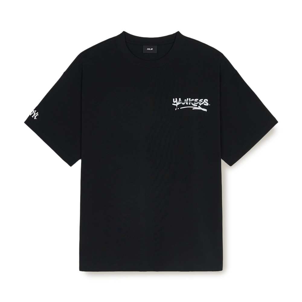 Áo Thun MLB Basic Heavyweight Mega Overfit Short Sleeve T-Shirt New York Yankees Black