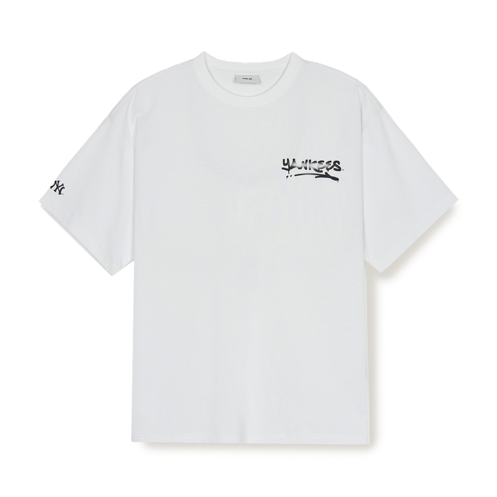 Áo Thun MLB Basic Heavyweight Mega Overfit Short Sleeve T-Shirt New York Yankees White