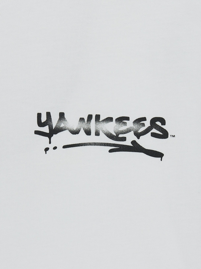 Áo Thun MLB Basic Heavyweight Mega Overfit Short Sleeve T-Shirt New York Yankees White