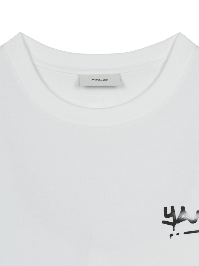 Áo Thun MLB Basic Heavyweight Mega Overfit Short Sleeve T-Shirt New York Yankees White