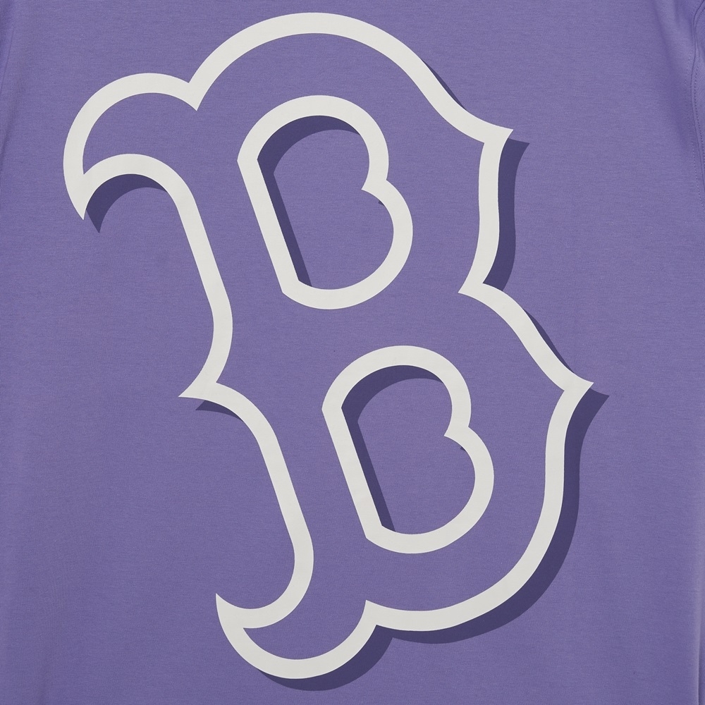 Áo Thun MLB Basic Mega Logo Overfit Boston Red Sox D.Lavender