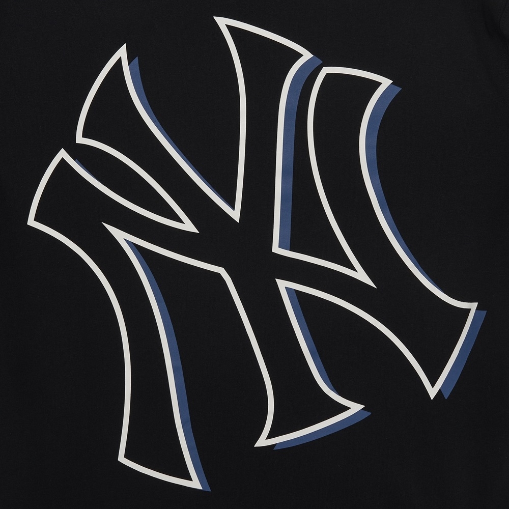 Áo Thun MLB Basic Mega Logo Overfit New York Yankees Black